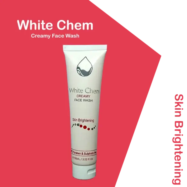 white chem brightening face wash