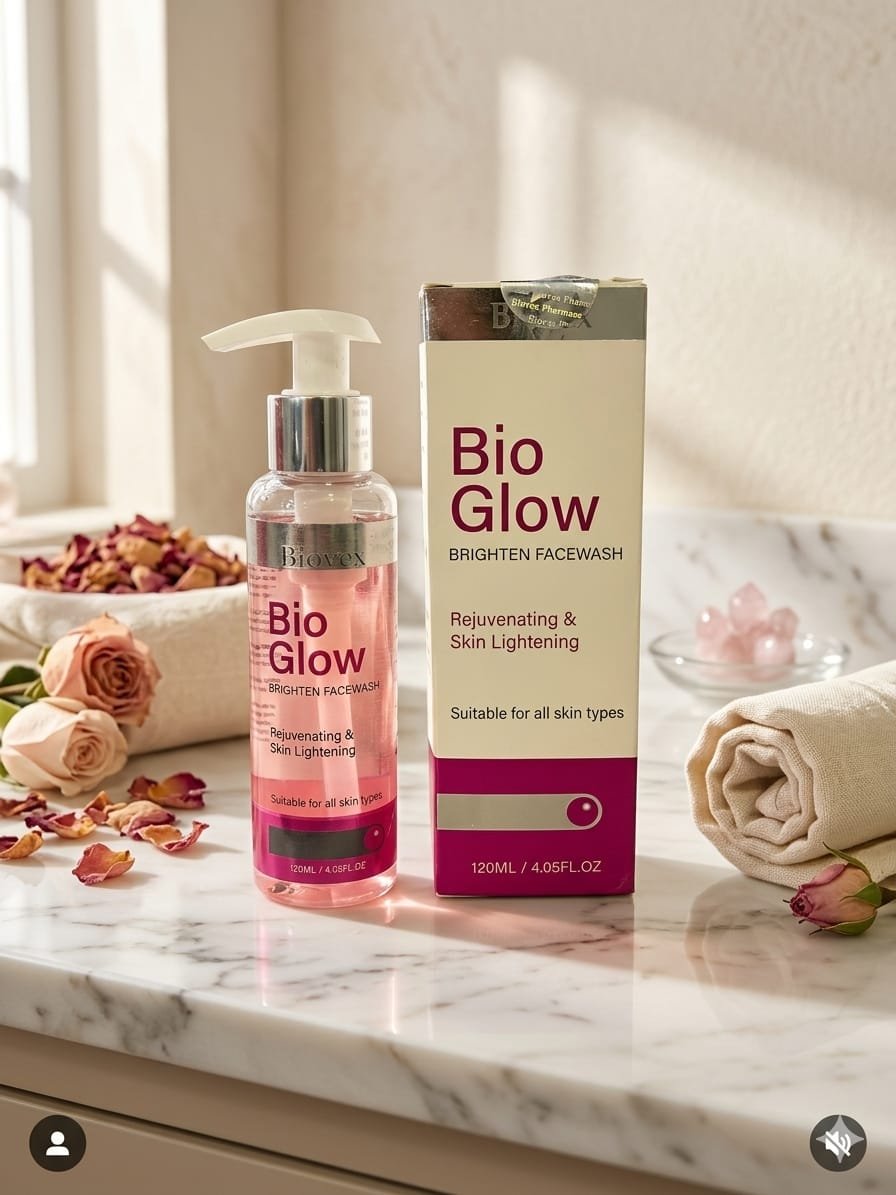 bioglow whitening face wash