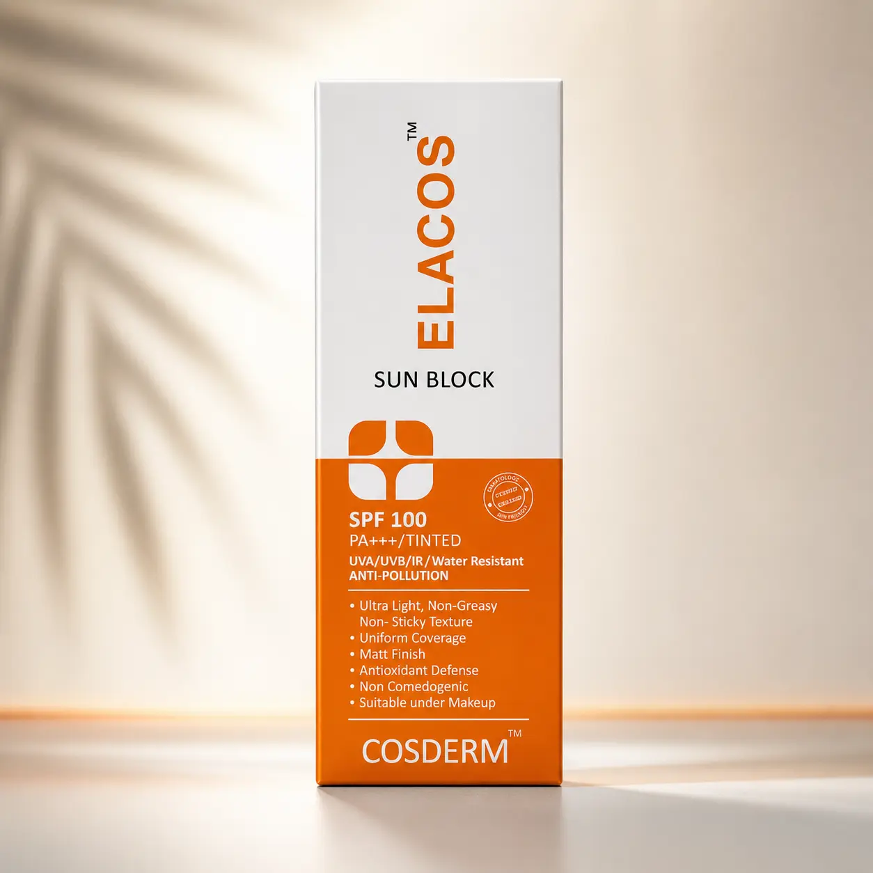 ELACOS SPF 100 PA+++ Tinted Sun Block