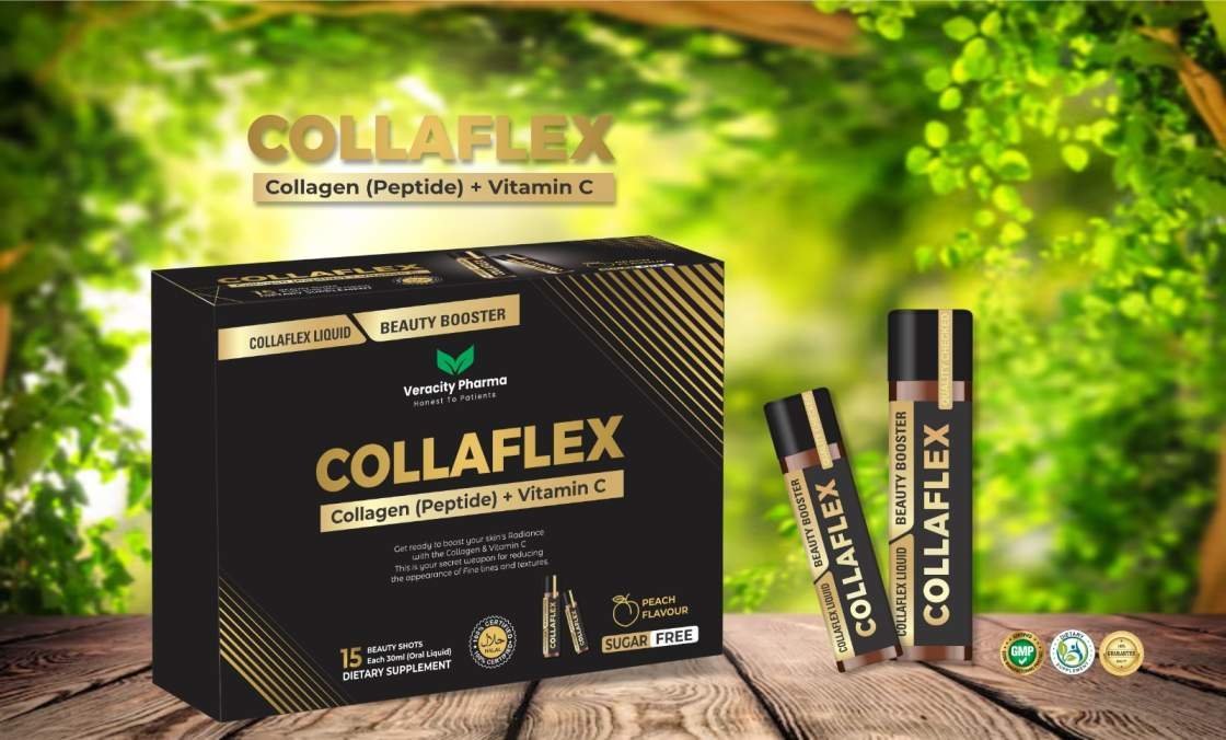 Collaflex Collagen Shots | Collagen Peptide + Vitamin C | 15 Beauty Shots